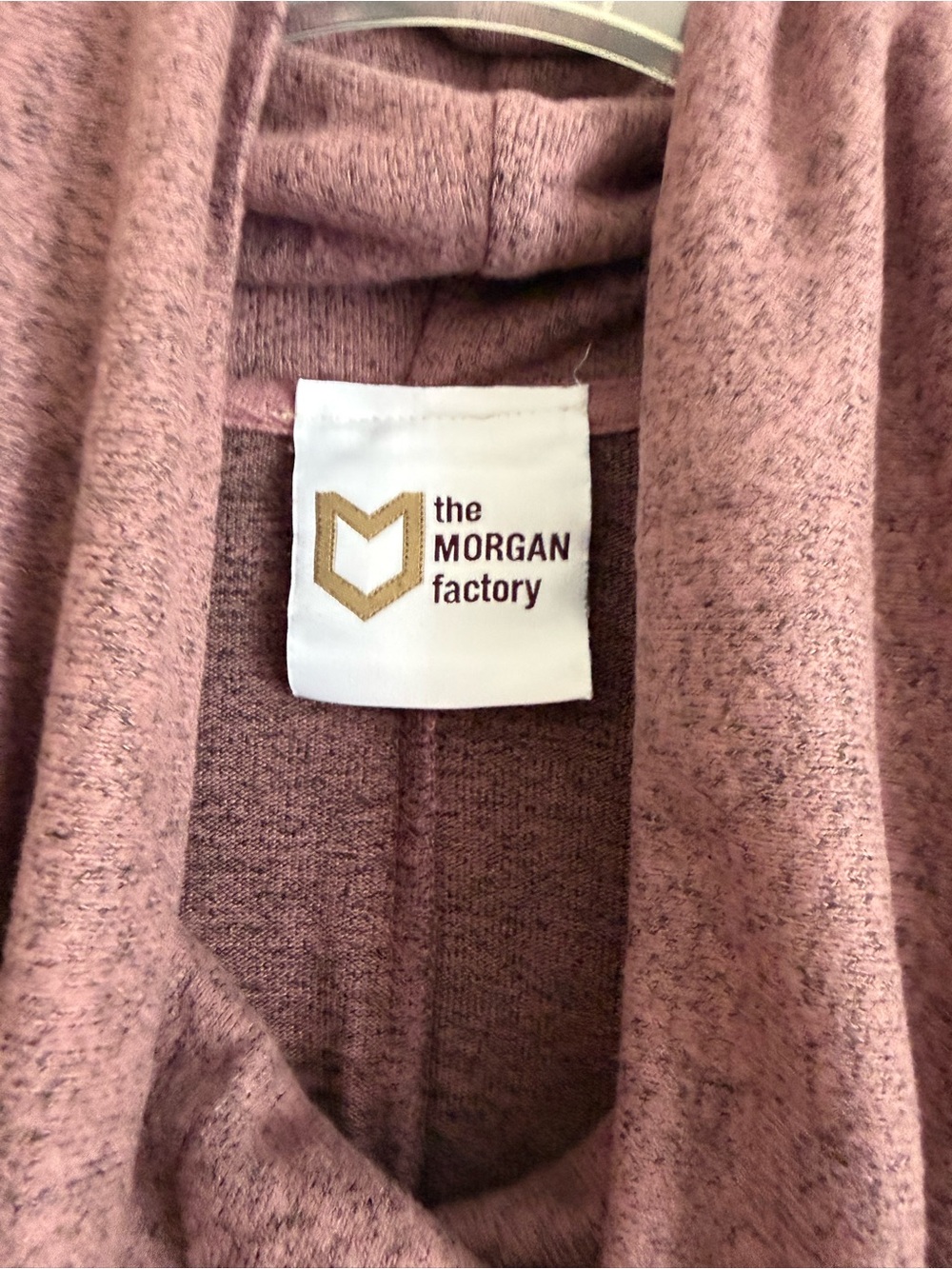 MORGAN FACTORY burgundy patch pocket sweater S M L XL - Picture 5 of 5